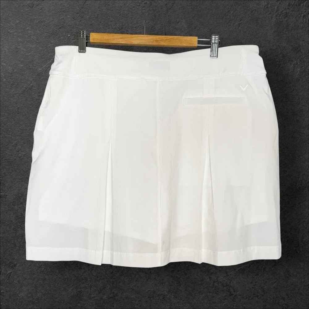 Callaway Skort Golf White Size XL Opti Dri Skirt Brilliant Women Athletic 16 New